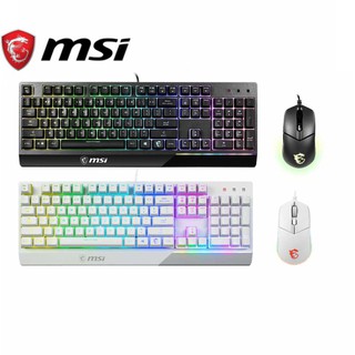 msi 微星 MSI Vigor GK30 COMBO TC/WHITE 電競鍵盤滑鼠組(黑/白) 現貨 廠商直送