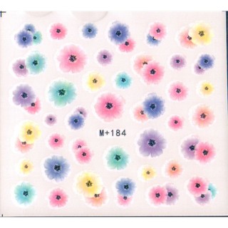 《Dear34》水轉印指甲貼紙M+184水彩花朵