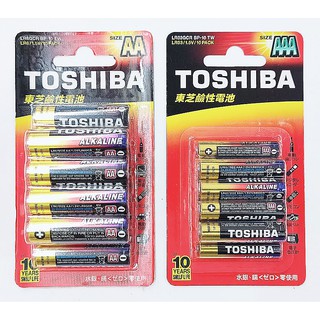 皮皮龜 TOSHIBA 東芝 10入 鹼性 3號 4號 電池 6F