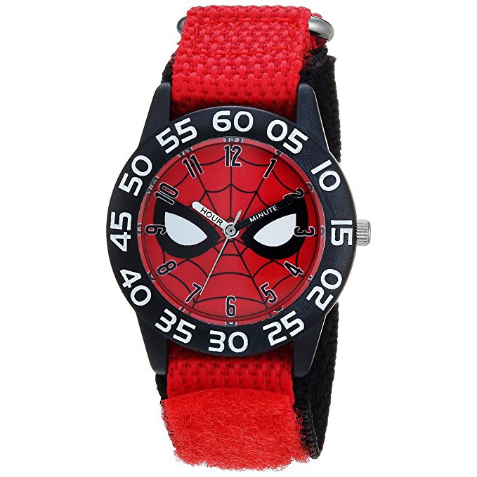 預購 美國 Marvel 蜘蛛人 熱賣款 日本石英機芯 兒童 男童 手錶 防刮指針學習錶 尼龍錶帶 生日禮 新年禮