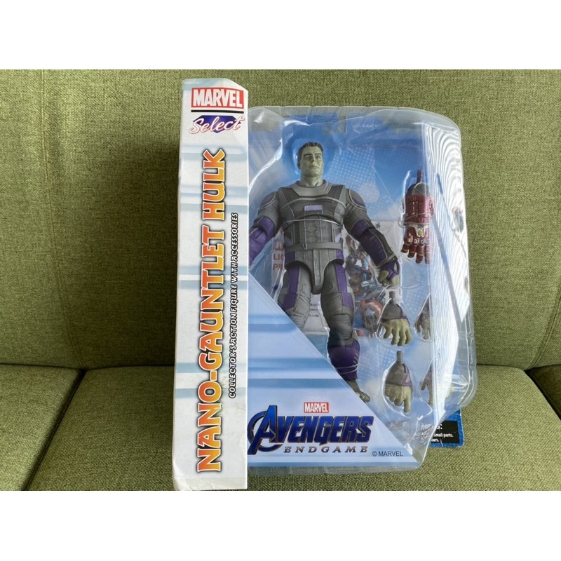 （已售）正品 DST MARVEL SELECT 復仇者聯盟4 浩克 綠巨人 HULK帶無限手套 非鋼鐵人