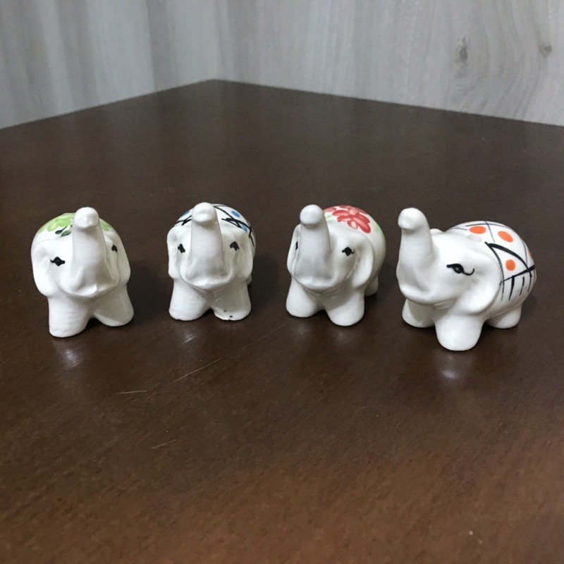 居家飾品 大象造型陶瓷擺飾 大象收藏 蝦皮購物