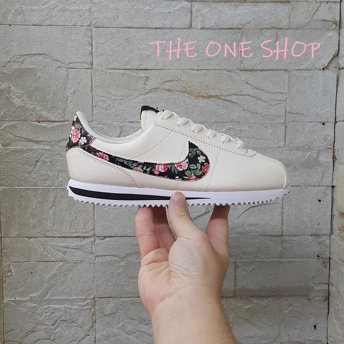 NIKE CORTEZ 花花 阿甘 阿甘鞋 花卉 小花 淡黃色 BQ5297-100