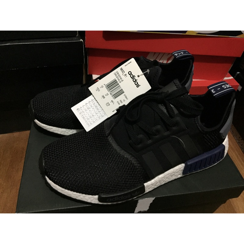 adidas Original NMD R1 黑藍 東京藍 二代 歐洲限定 S76841 US10.5(28.5cm)