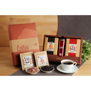 【Garden Caf'e】養生咖啡禮盒(黑豆8包/盒+赤米8包/盒+保溫瓶1支) 精品咖啡 單品咖啡 手沖 美式咖啡