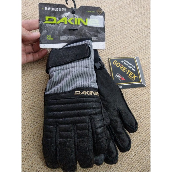 滑雪品牌 Dakine GORE-TEX 黑色真皮滑雪手套 防寒手套 重機防風防水手套