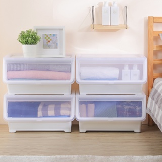 《真心良品》KEYWAY千代雙開直取式收納箱21L 38L/50L/LD955/LD938/臺灣製 雙掀 純白整理箱