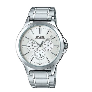 【CASIO】卡西歐不鏽鋼三眼手錶 MTP-V300D-7A 生活防水 臺灣卡西歐保固一年