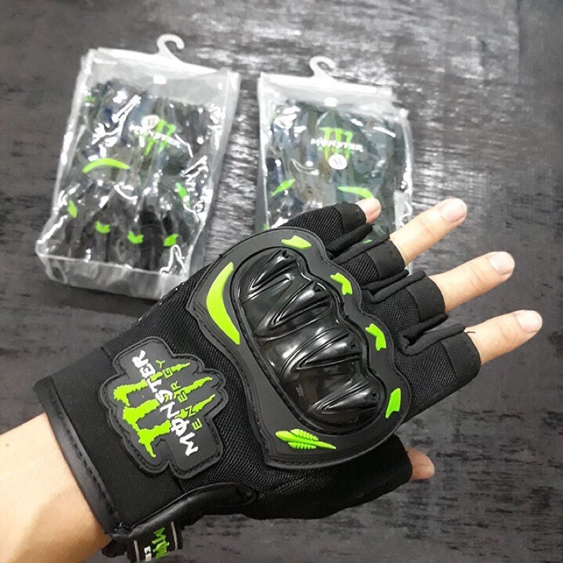 [全尺寸] Monster Plastic Humpback Gloves, 摩托車手套, 馬達手套, 旅行手套