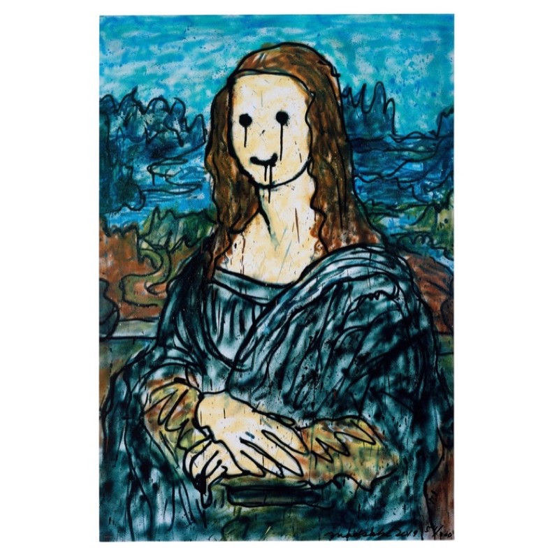 Madsaki 版画 Drawing of Mona Lisa