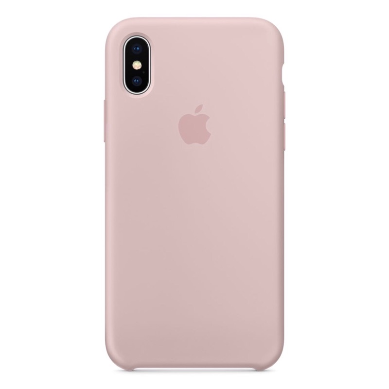 原廠正版 iPhone X 矽膠保護殼 粉沙色 原價1390