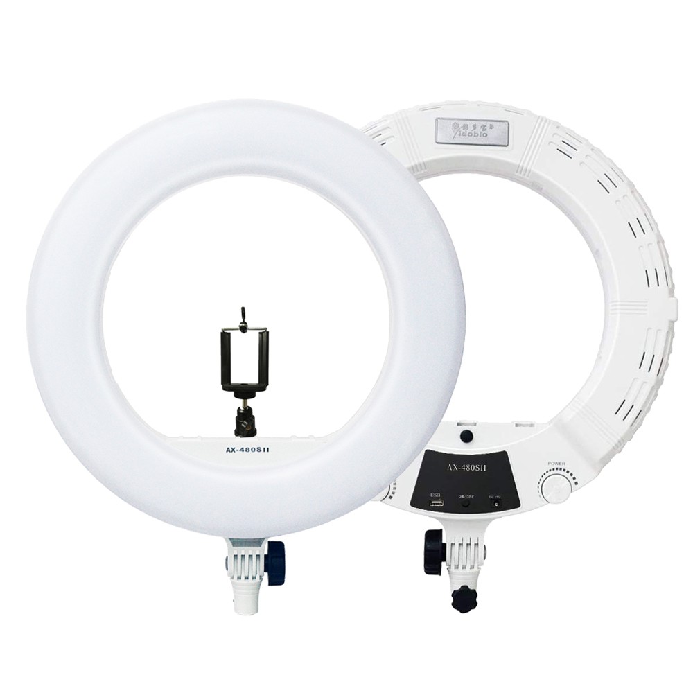 Meidike 環形LED燈 AX-480SII W 白色 附手機支架 直播 補光 [相機專家] [開年公司貨]