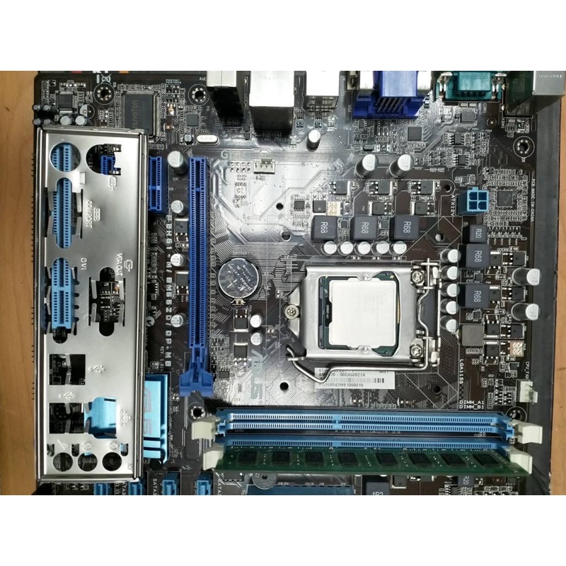 Intel Pentium G860 + ASUS  P8H61-M BM6620+d3-4g (含檔板風扇)