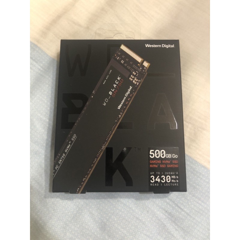 全新賠售 WD_black SN750 500gb pcie m.2