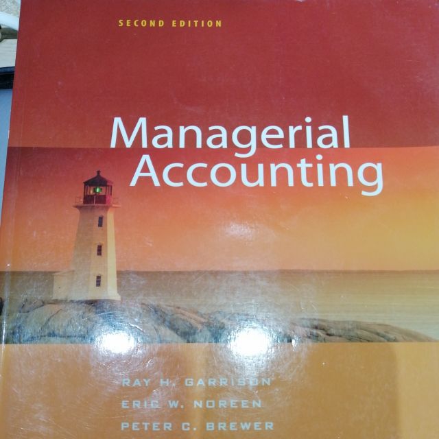 Managerial accounting原文書