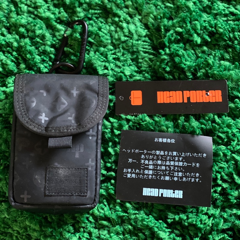 美品正品 HEAD PORTER 黑美 iphone 手機 小物 腰掛包 (售完）