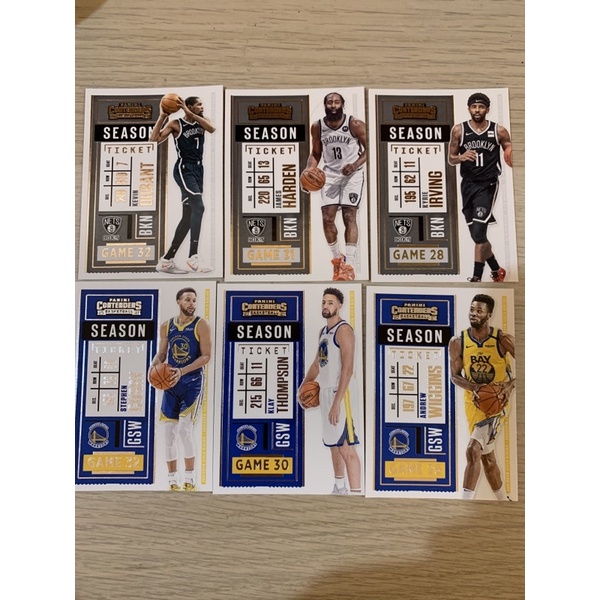 NBA 2020-2021 contenders Curry Durant Booker Tatum球員卡