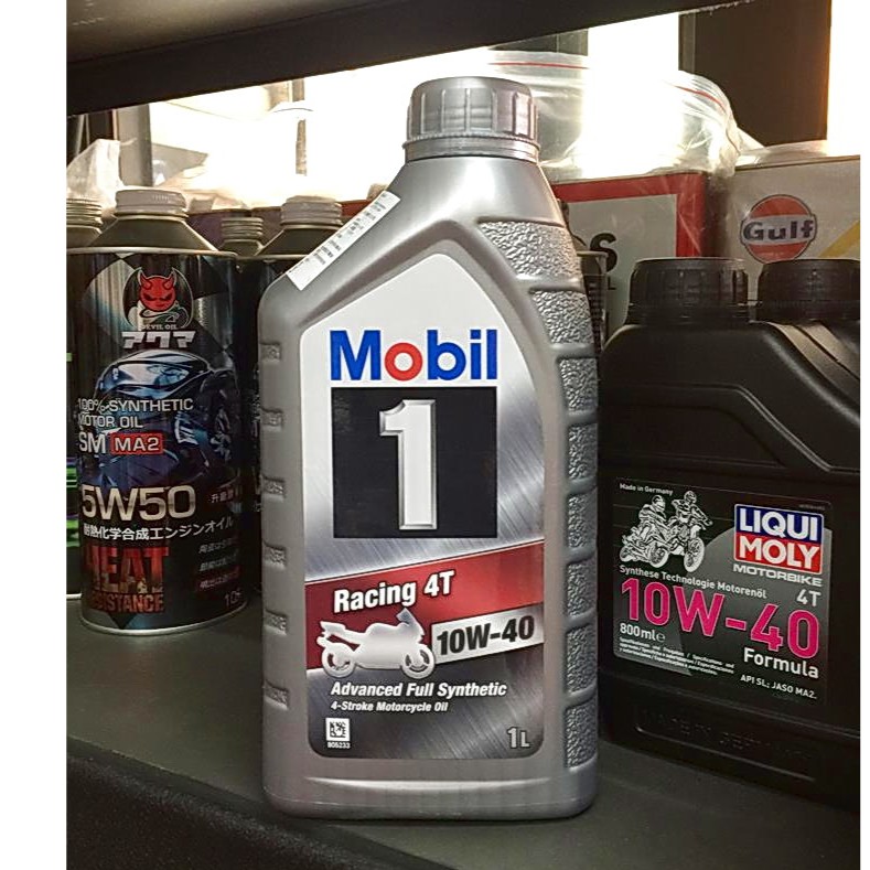 【油品味】公司貨 美孚1號 Mobil 1 Racing 4T 10W40 MA2 全合成機油 重機 檔車可用