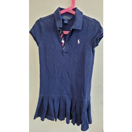 POLO Ralph Lauren  POLO Ralph Lauren 女童 polo 短袖 洋裝 5號（二手）