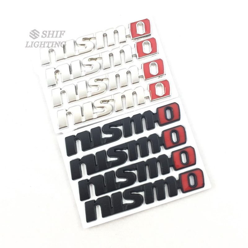 NISSAN 4 x 小金屬 NISMO 汽車汽車裝飾後側方向盤標誌徽章貼紙貼花日產