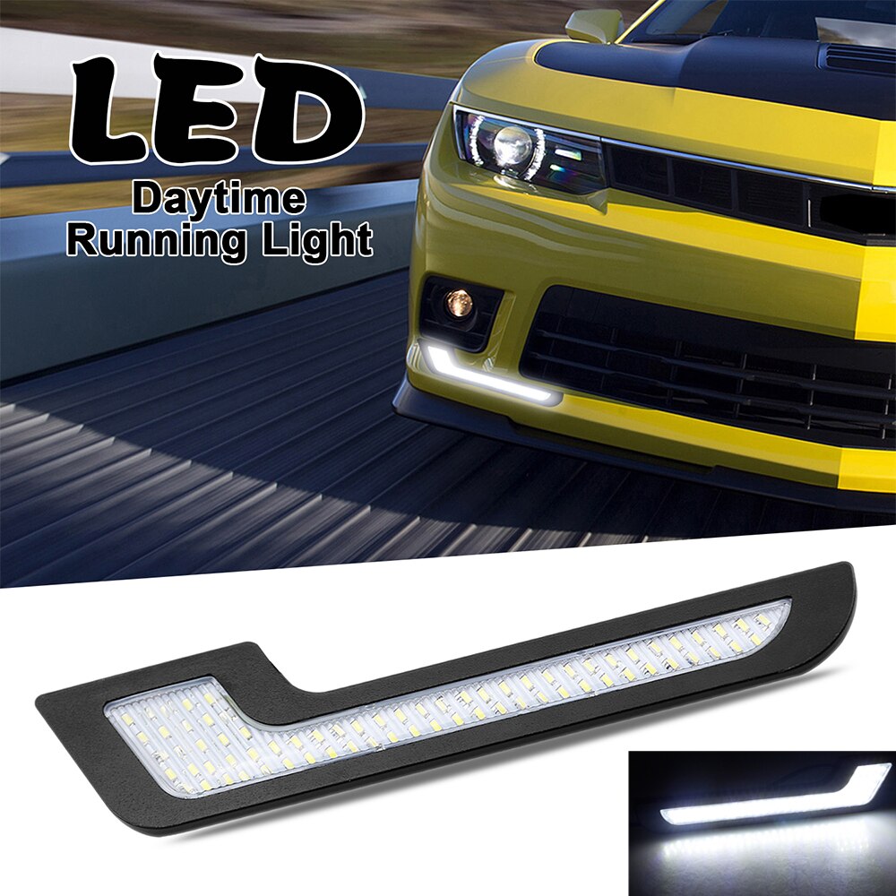 2個防水日間行車燈led汽車配件drl汽車造型diy外部燈超亮 蝦皮購物