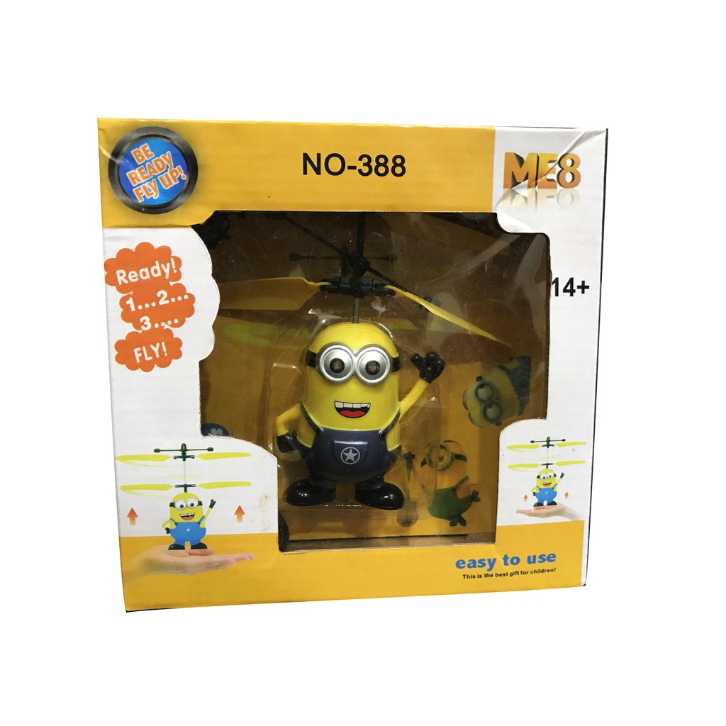 小小兵感應直升機 神偷奶爸minion玩具(全新/附遙控器及充電器/現貨剩一件)