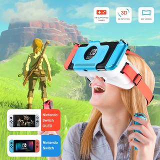 用於 Nintendo Switch / NS OLED 眼鏡的 3D VR 眼鏡開關遊戲耳機可調鏡頭的虛擬現實電影