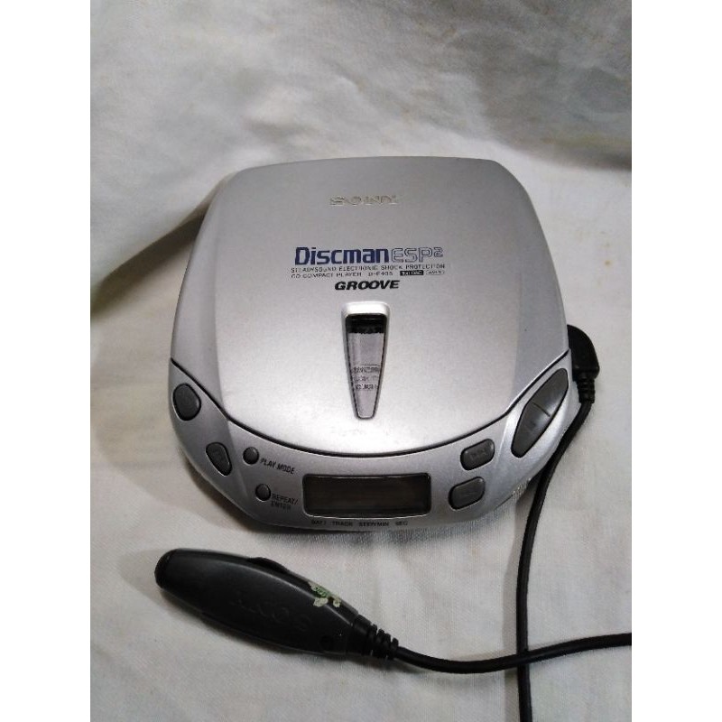 零件機 故障機可過電但讀取不到片子 SONY CD隨身聽discman ESP2 型號D-E405 附線控 銘機