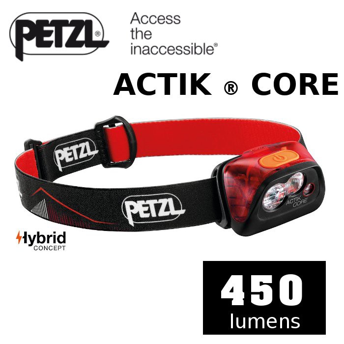 【速捷戶外】PETZL E99GA 高亮度LED頭燈(450流明,附鋰電池)ACTIK CORE, 登山露營