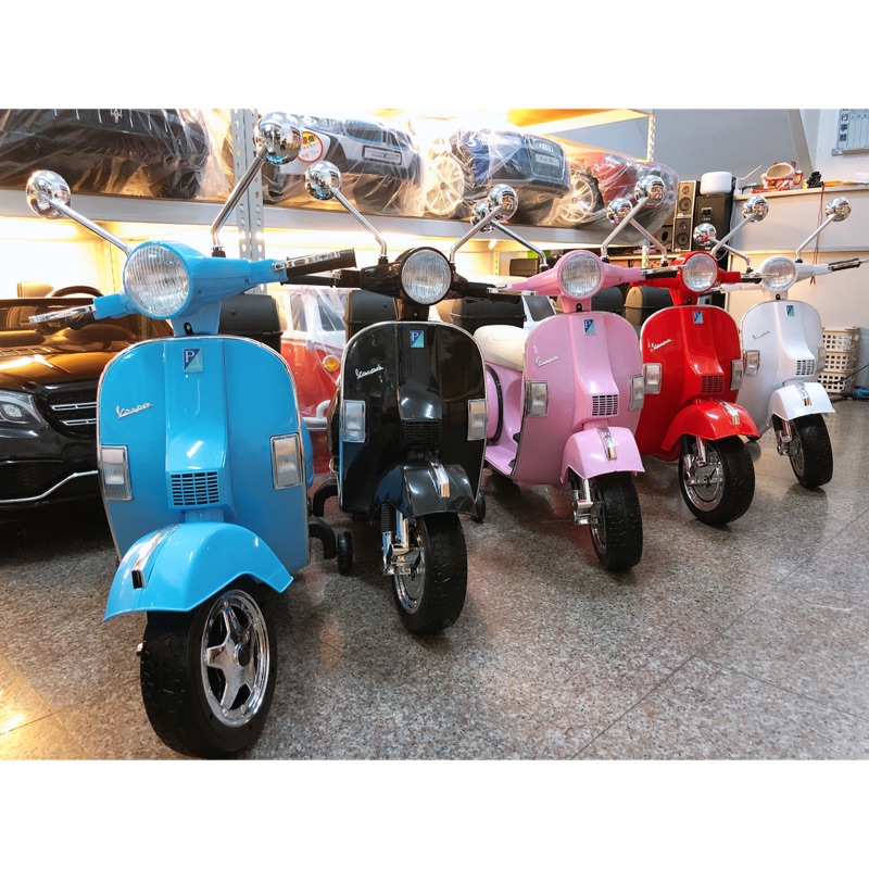 現貨促銷 兒童電動車授權偉士牌 Vespa Px150 蝦皮購物