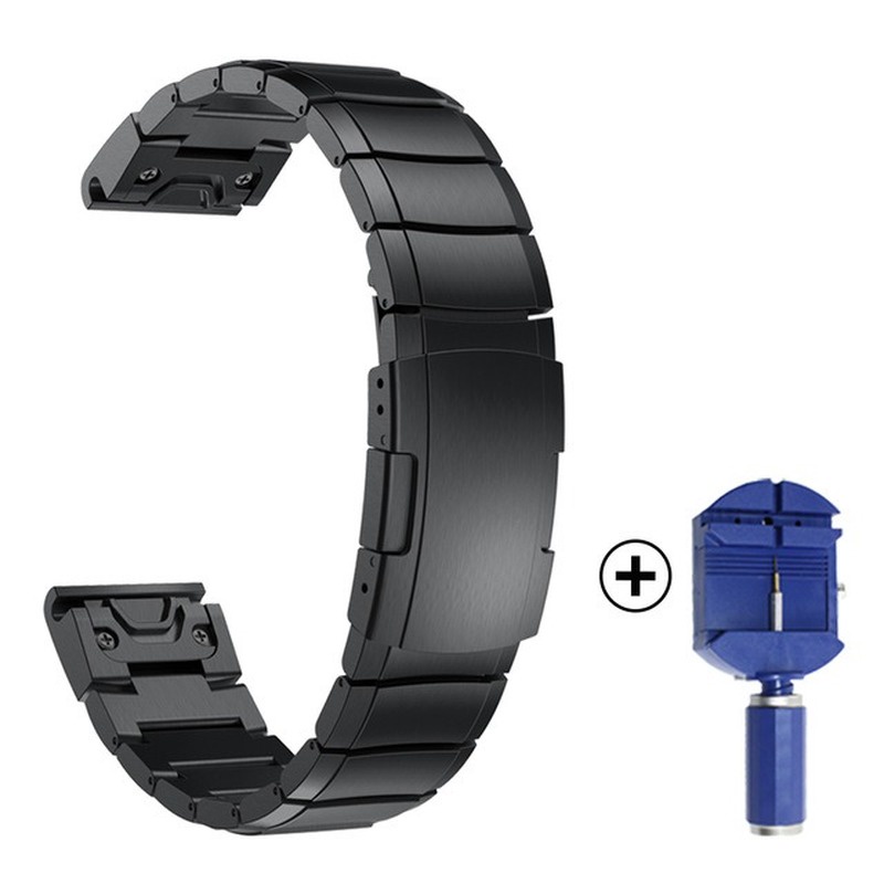 Garmin Watch Tactix Delta Descent Mkl MK2 錶帶 26mm 不銹鋼 商務 錶鍊