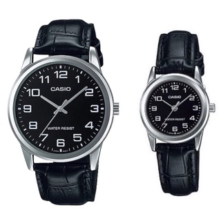 【CASIO 卡西歐】經典黑面銀 MTP-V001L-1B / LTP-V001L-1B 現代鐘錶