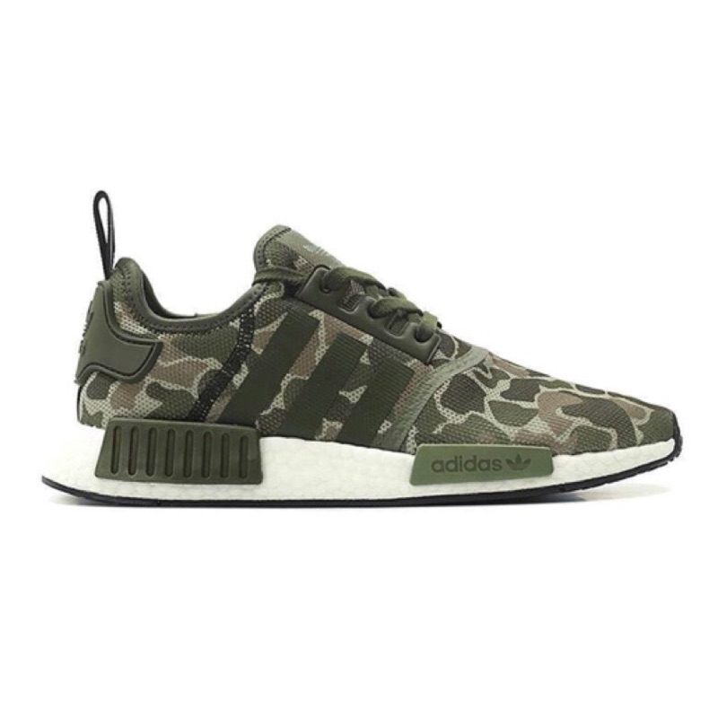 ADIDAS NMD R1 迷彩 黑 綠 綠迷彩 平民版BAPE D96617 男鞋 編織 限量