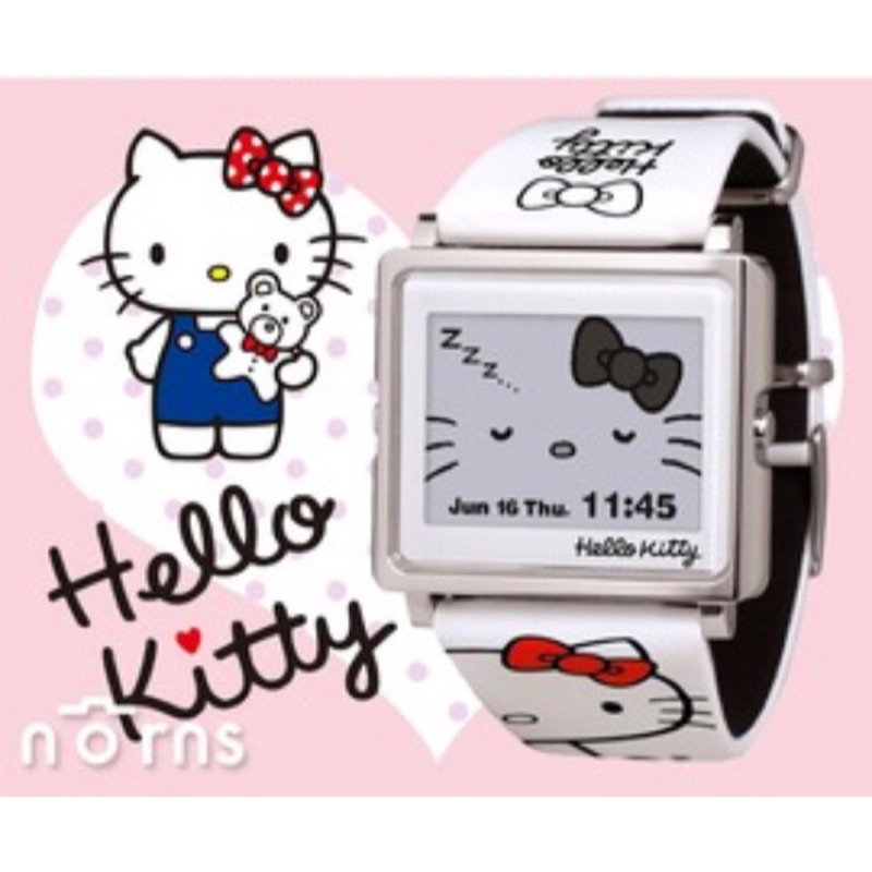 送錶帶 Smart Epson Canvas –Hello Kitty Simple White凱蒂貓手錶