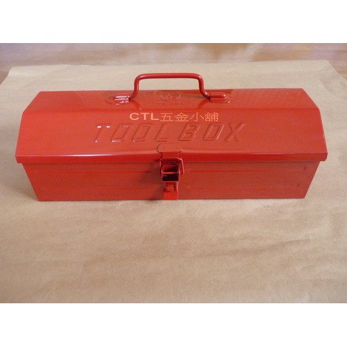 CTL五金小舖 ~ 全新 TB-350 鐵製紅色小型工具箱 攜帶方便