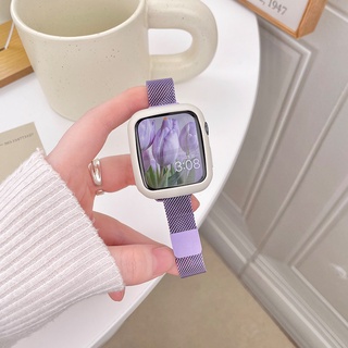 Image of 米蘭磁吸 不鏽鋼錶帶 適用於 Apple Watch 8 錶帶 7 5 6 SE 蘋果錶帶 45mm 41mm 44mm