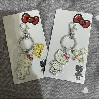 Robot Kitty 配件鐵片鑰匙圈（金色鋼盔、愛心弓箭）