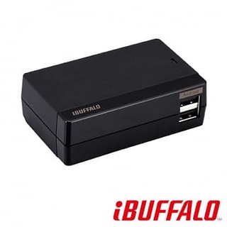 【限時限量特賣】Buffalo 4.8A 4Port USB 充電器-黑色