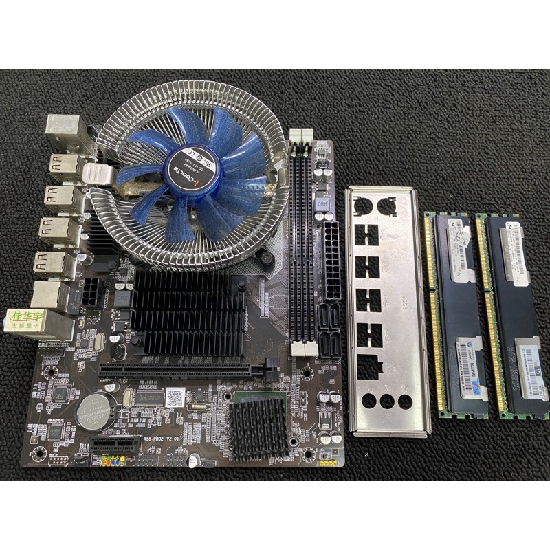 二手良品 Intel Xeon E5540+HP 8G記憶體+佳華宇X58-PRO2/CPU/1366腳位