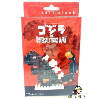 【鹹蛋Q仔】日本環球影城USJ 哥吉拉 140片立體微型積木(大阪限定)日版全新未拆