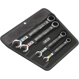 【美德工具】特價 德國工藝 頂級工具Wera 小丑JOKER系列防滑梅開棘輪扳手-4件組