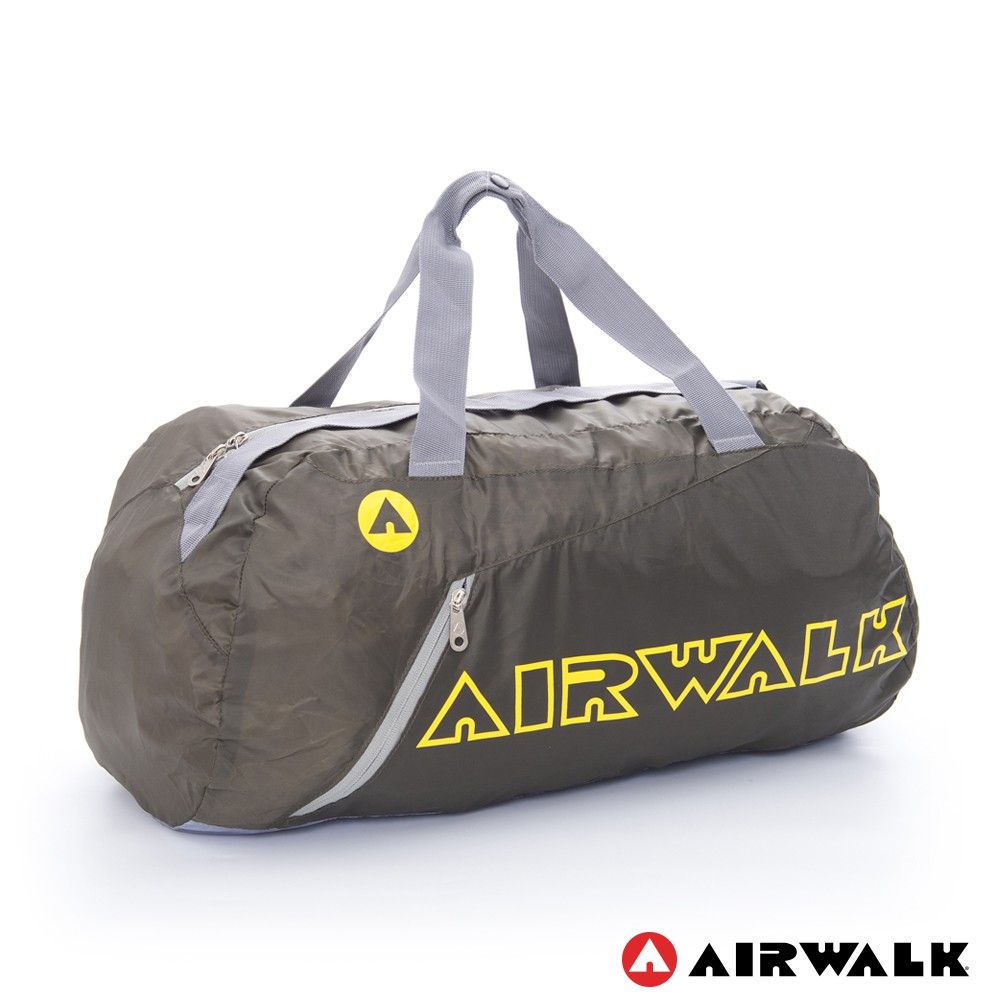 【美國 AIRWALK】 野餐袋旅行袋 灰 四季小型旅行袋 游泳用品隨身包_背包族