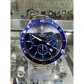 【金台鐘錶】CASIO 卡西歐 EDIFICE 標準三針三圈設計 防水100米 賽車藍 EFR-552D-1A2