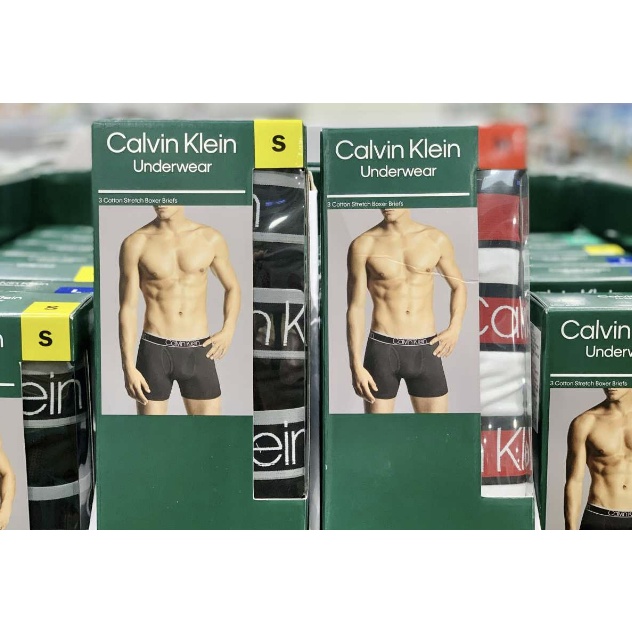 正版CK Calvin Klein 棉混紡 平口褲 內褲 彈性褲頭標誌LOGO 🔥好市多costco代購🔥1419261