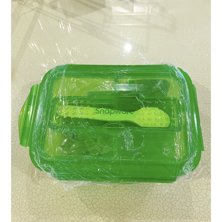 Snapware 密扣耐熱玻璃分隔保鮮盒康寧 全新未使用