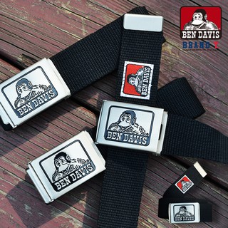 【Brand T】BEN DAVIS LOGO CLIP WEB BELT 黑色 帆布 皮帶 腰帶