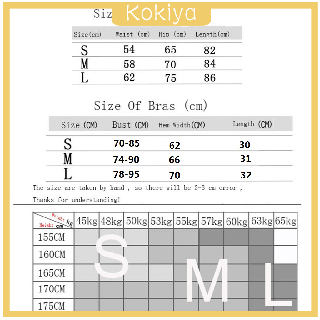 Kokiya 女性瑜伽運動服健身房裁剪上衣打底褲褲運動健身服s 蝦皮購物