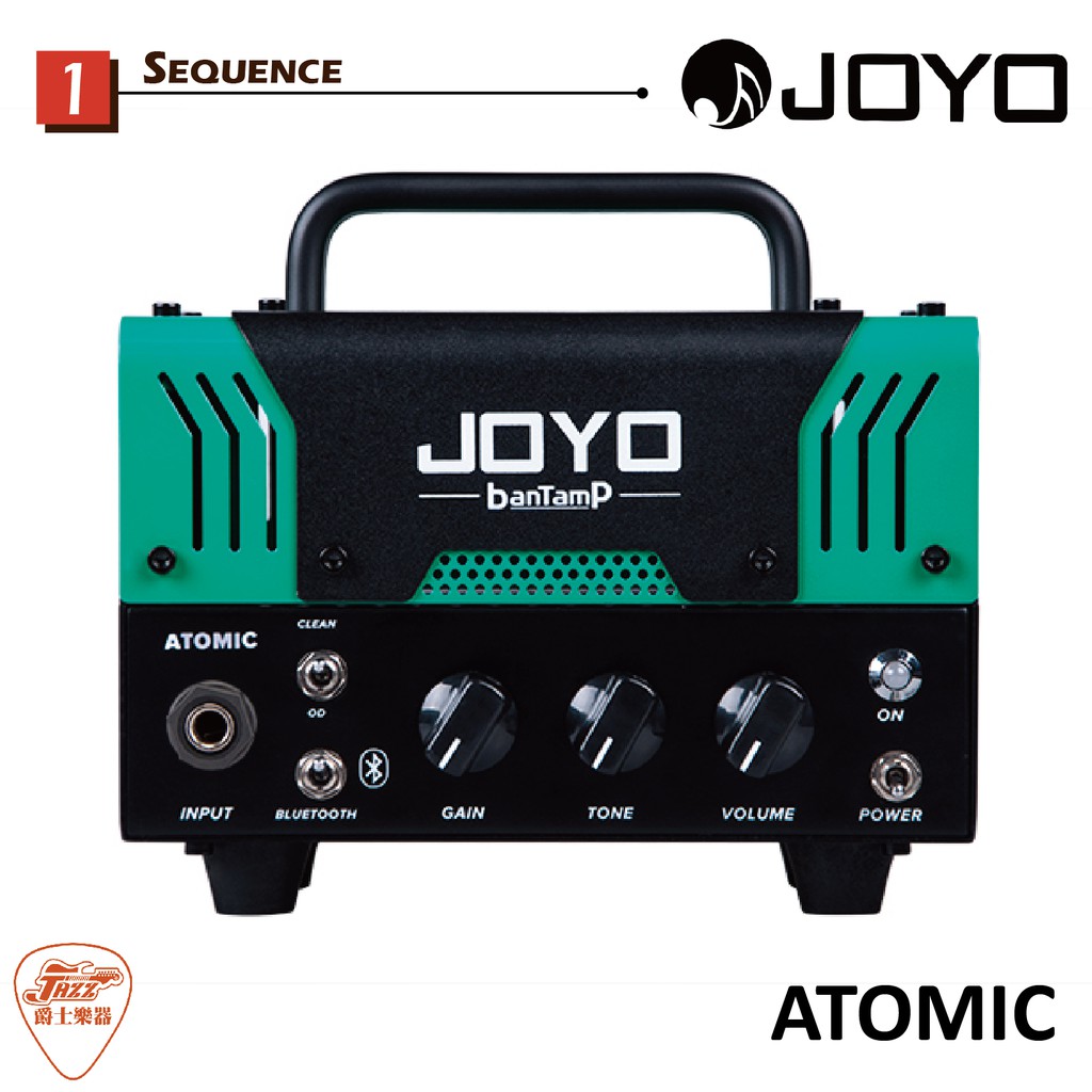 【爵士樂器】原廠公司貨保固 JOYO BanTamP ATOMIC 20瓦 真空管 音箱頭 電吉他音箱 藍芽功能