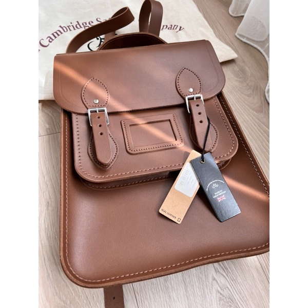 The Cambridge Satchel Campany經典款英倫手工皮革劍橋後背包 真牛皮（全新）