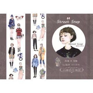 ◎分裝◎ 小綠的日淘區 溫澤 人物 紙膠帶 Street Snap
